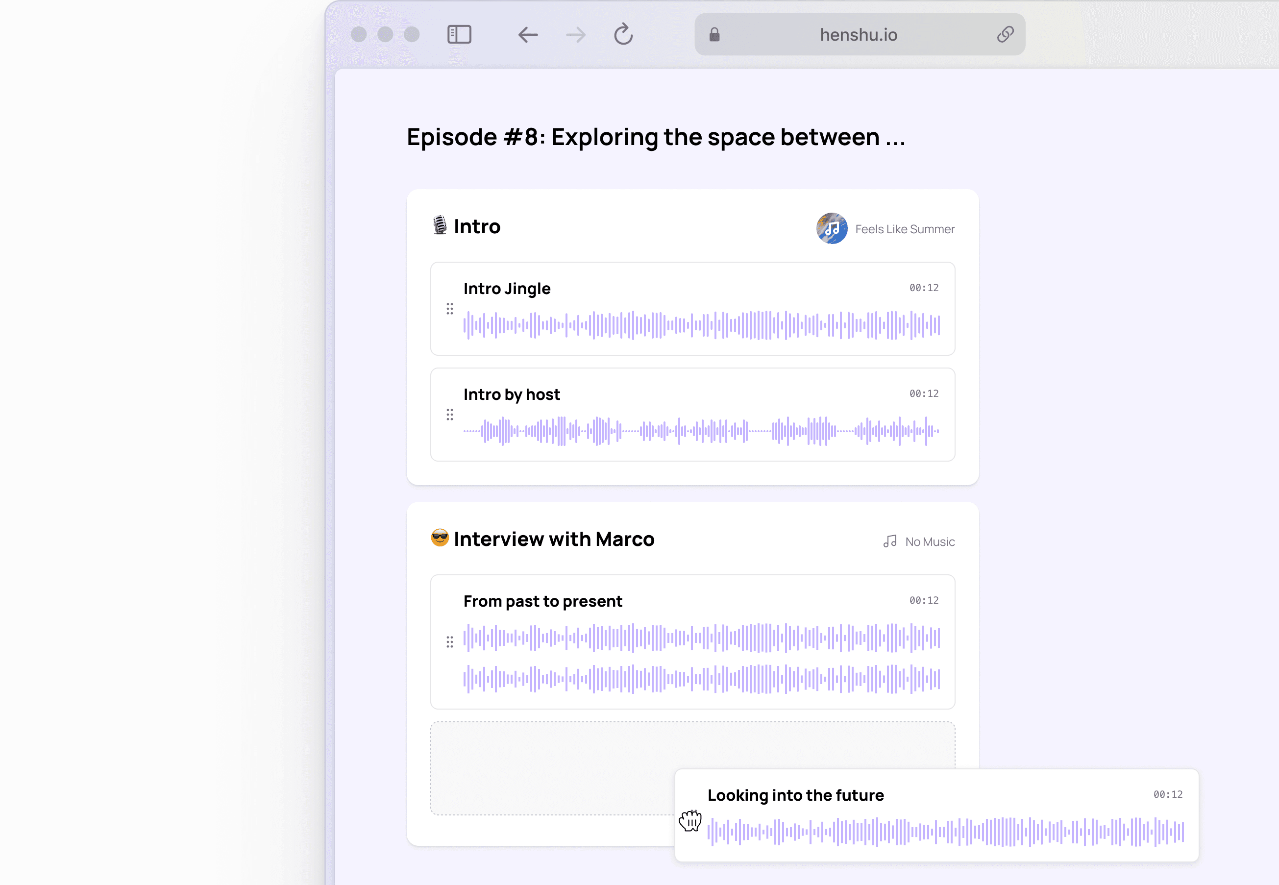 Block-based editing interface